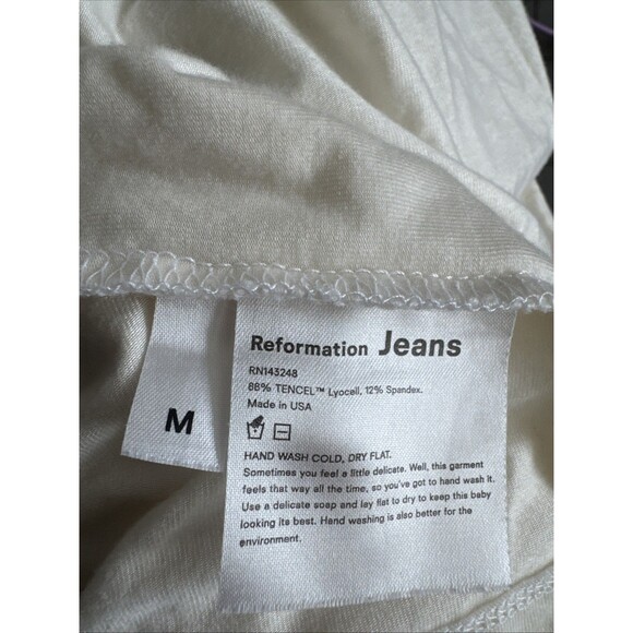 Reformation Jeans Nelly Cream‎ Camisole Tank Top Blouse Medium Cami - Picture 9 of 11